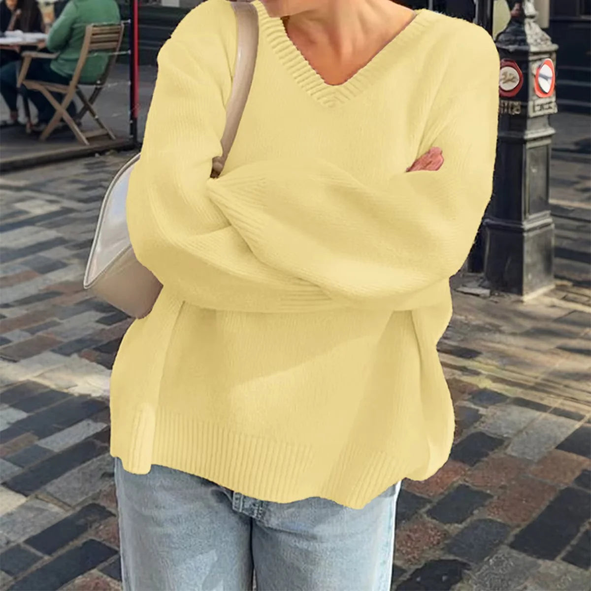 Maglione Soft V-Neck Essential Chic